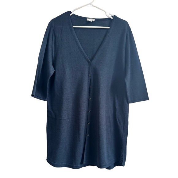 J. Jill Sweaters - J JILL Cotton & Linen Button Front Cardigan